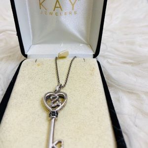 Women’s Kay Jewelers Silver Necklace with Key